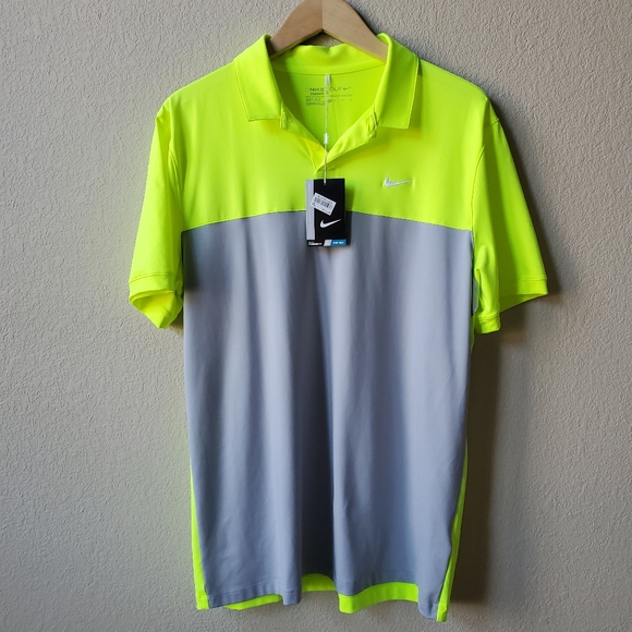 lime green golf shirt nike